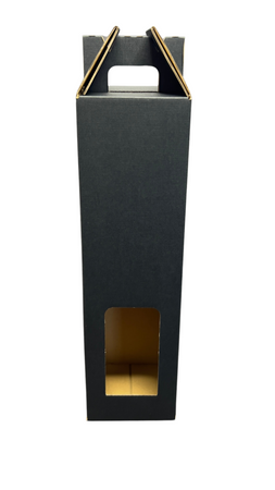 Pudełko na wino czarne kaszerowane