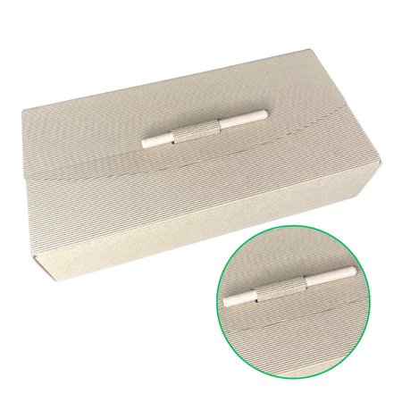 Pudełko na 2 wina z drewnianym kołkiem 34x16,5x8 cm