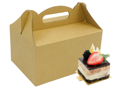 Pudełko na ciasto 19x14x10 cm  tekturowe kraft 