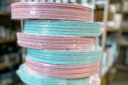 Podkład  pod tort MDF 3mm Ø 25cm jasno różowy