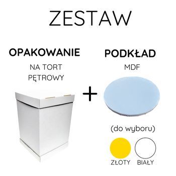 Zestaw Opakowanie 31x31x45 cm + Podkład MDF 30 cm