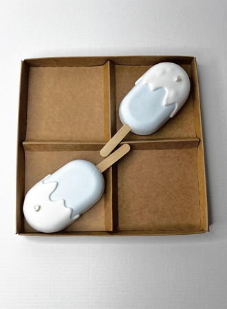 Pudełko na monoporcje 19x19x8 cm eco kraft