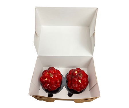 Pudełko na ciastka, monoporcje 16,5x11x8 brązowe