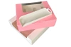 Pudełko na 6 eklerów 30x17,5x6 cm różowe
