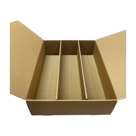 Pudełko na 3 wina z drewnianym kołkiem 34x25x8 cm