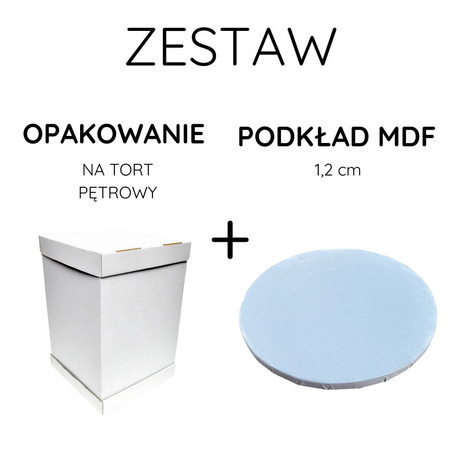 Zestaw Opakowanie 36x36x45 cm + Podkład MDF 35 cm