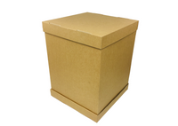 Pudełko na tort piętrowy 34x34x45 cm kraft