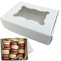 Pudełko na ciastka z okienkiem ECO 20x15x5 cm białe