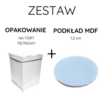 Zestaw Opakowanie 36x36x45 cm + Podkład MDF 35 cm